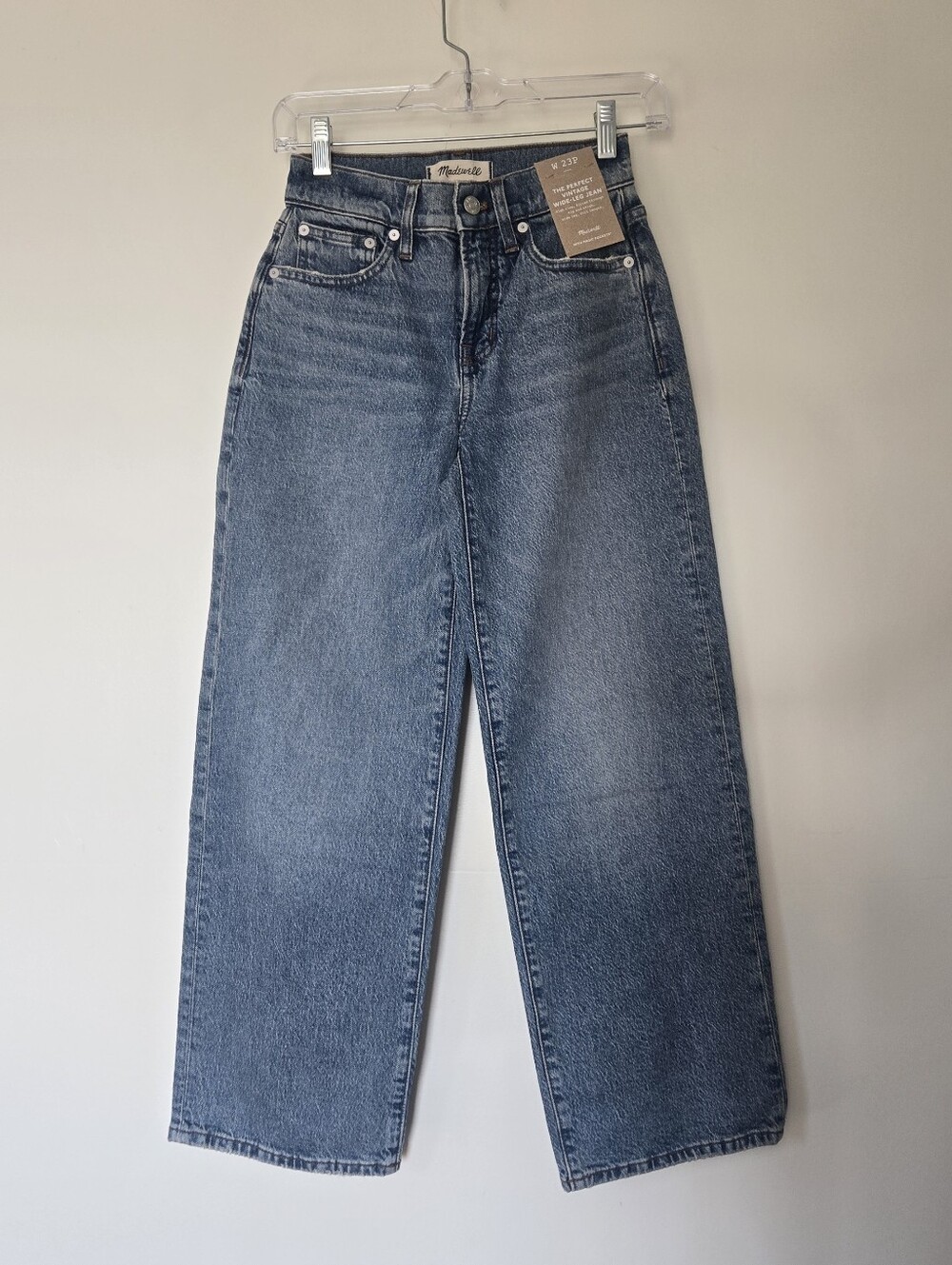 NWT Madewell Perfect Vintage Wide Leg Jeans Jn Enmor 23P - Picture 3 of 7